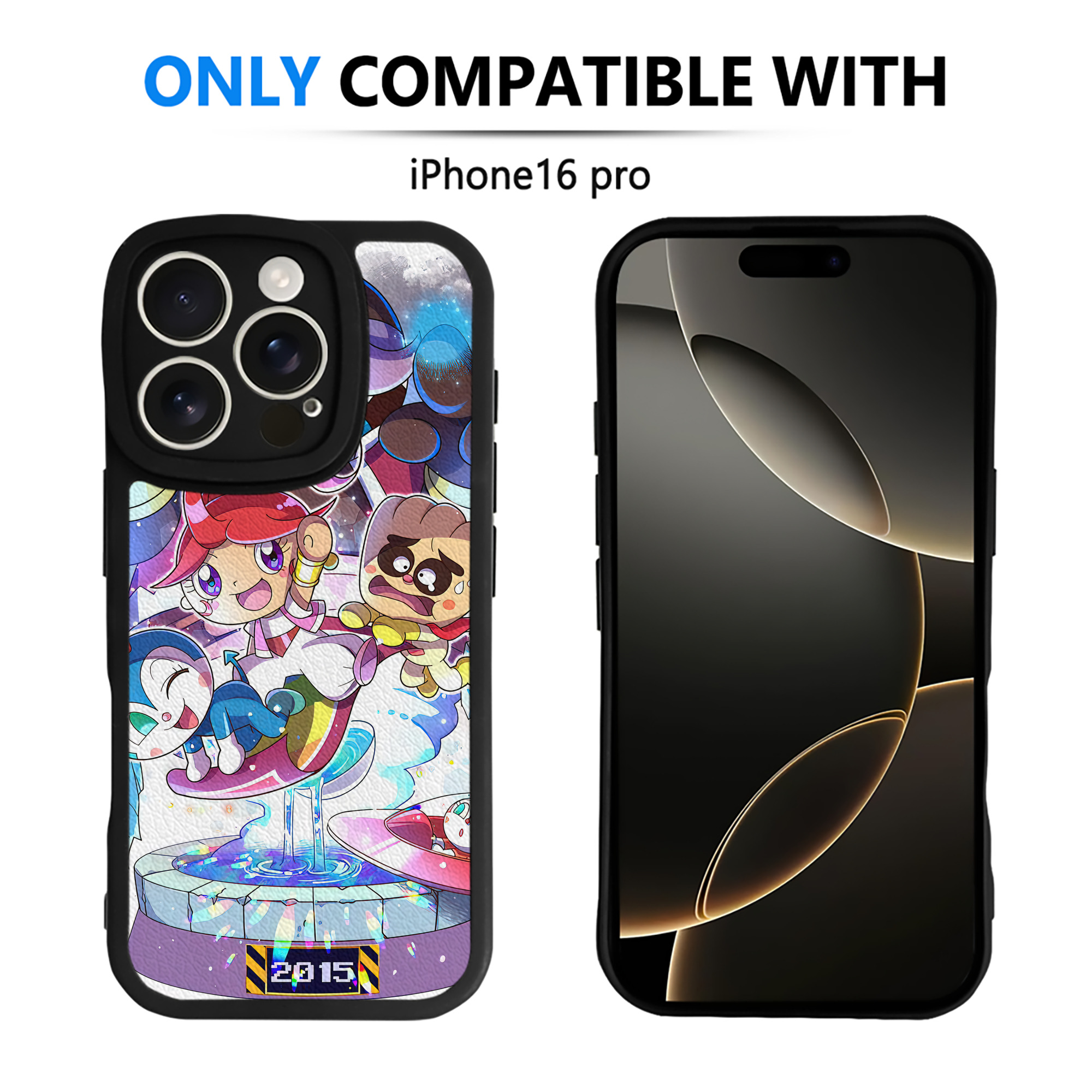 （画像用） アンパンマン Anpanman 【iPhone 16シリーズ対応】シリコンスマホケース（レザー調） 材質：シリコン